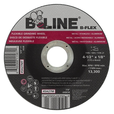 4-1/2 X 1/8 B-LINE T27B-FLEX WHEEL 7/8 A.H.